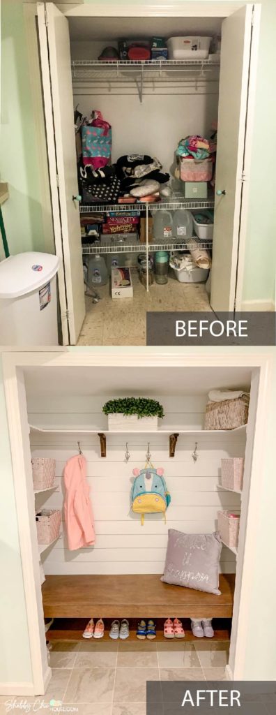 Organized Foyer Coat Closet- Before and After Makeover - Kelley Nan