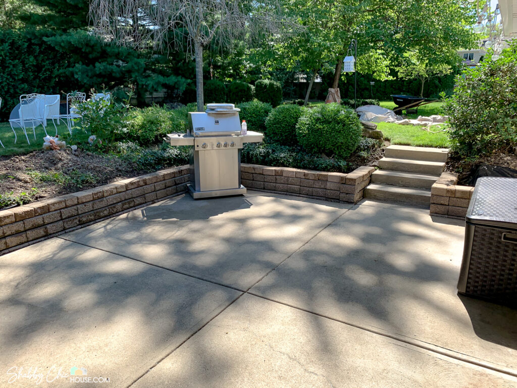 patio that has been restored in preparation for putting a house on the market.