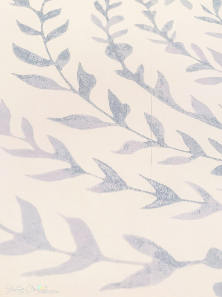 Serena & Lily Priano Sky Wallpaper Seam Close-up